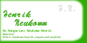 henrik neukomm business card